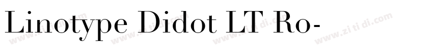 Linotype Didot LT Ro字体转换